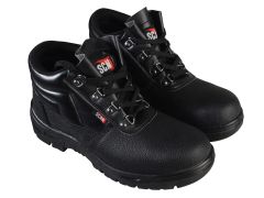 Scan JC-B917 D-Ring Chukka Safety Boots Black UK 10 EUR 44
