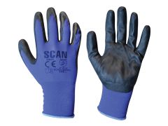 Scan N550118 Max - Dexterity Nitrile Gloves - L (Size 9)