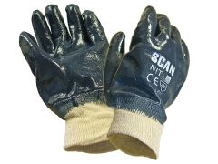 Scan 2301 Nitrile Knitwrist Heavy-Duty Gloves