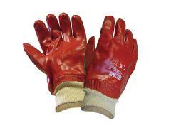 Scan 5002 PVC Knitwrist Gloves - L (Size 9)