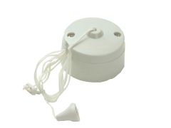SMJ PPSWCL1W Ceiling Pull Switch 6A 1-Way Trade Pack