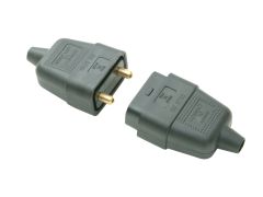 SMJ RC2PBC Black Plug & Socket 10A 2-Pin