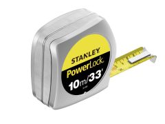 STANLEY 0-33-443 PowerLock Classic Pocket Tape 10m/33ft (Width 25mm)