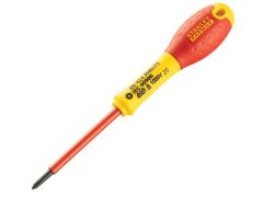 STANLEY 0-65-414 FatMax VDE Insulated Screwdriver Phillips Tip PH0 x 75mm