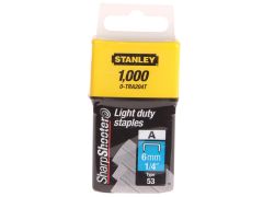 STANLEY 0-TRA204T Light-Duty Staple 6mm TRA204T (Pack 1000)