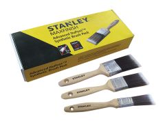 STANLEY STPPSS0S MAXFINISH Advanced Synthetic Paint Brush Set of 3 25 38 & 50mm