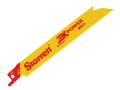 Starrett B610-5 Bi-Metal Reciprocating Blade, Straight 152mm 10 TPI (Pack 5)