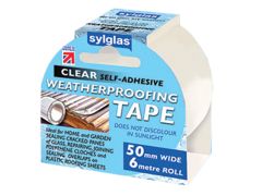 Sylglas 8620004 Weatherproofing Tape 50mm x 6m Clear