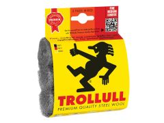 Trollull TRL770834 Steel Wool Pads, Assorted Grades (Pack 3)