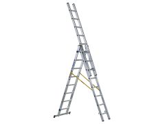 Zarges 44838 D-Rung Combination Ladder 3-Part 3 x 8 Rungs
