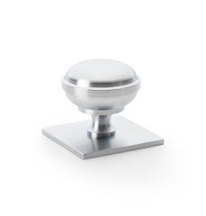 Alexander and Wilks AW826 Quantock Cupboard Knob on Square Backplate
