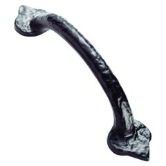 Fingertip Fleur De Lys Hammered Pull Handle
