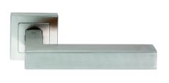 Eurospec Steelworx SSL1401 Alvar Lever On Square Rose Door Handle