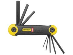 STANLEY 2-69-264 Metric Folding Hexagon Key Set, 8 Piece