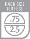 PACK SIZE (LITRES)