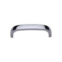 Heritage Brass Curved D Shaped Cabinet Pull Handle-Polished Chrome-Centre :89mm,Length :97mm