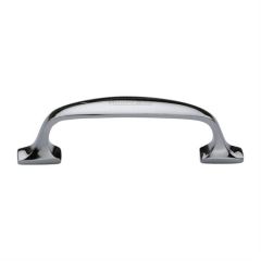 Heritage Brass Durham Cabinet Pull Handle - Polished Chrome - Centre :76mm,Length :99mm - C7213 76-PC