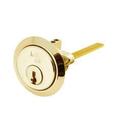 Keyed To Differ (KTD) Eurospec High Security Standard 6 Pin Rim Cylinder MPx6 - 6 Pin - Polished Brass - No Extra Keys