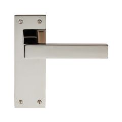 Carlisle Brass Finishes Collection Sasso Lever on Flat Backplate Door Handle