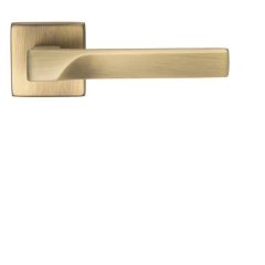 Carlisle Brass Manital Contemporary Flash Lever on Square Rose Italian Door Handle - Antique Brass - Latch