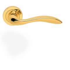 Carlisle Brass Manital Giava Lever on Round Rose Italian Door Handle - Polished Brass