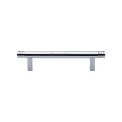 Heritage Brass Contour Cabinet Pull Handle-Polished Chrome-Centre :96mm,Length :134mm