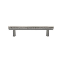 Heritage Brass Knurled Cabinet Pull Handle-Satin Nickel-Centre :96mm,Length :128mm