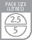 PACK SIZE(LITRES)